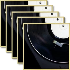  Aluminum Album Frames Display 12.5x12.5 Vinyl Record Brushed Metal Finish Re...