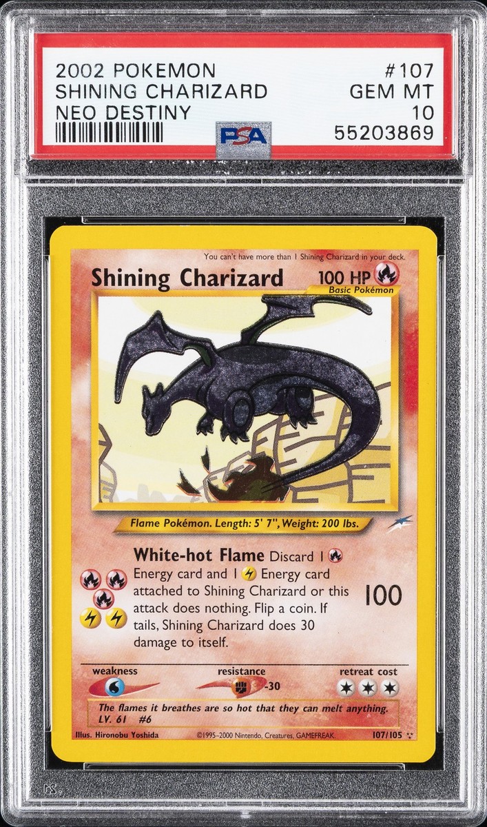 2002 POKEMON NEO DESTINY #107 SHINING CHARIZARD PSA 10 | eBay