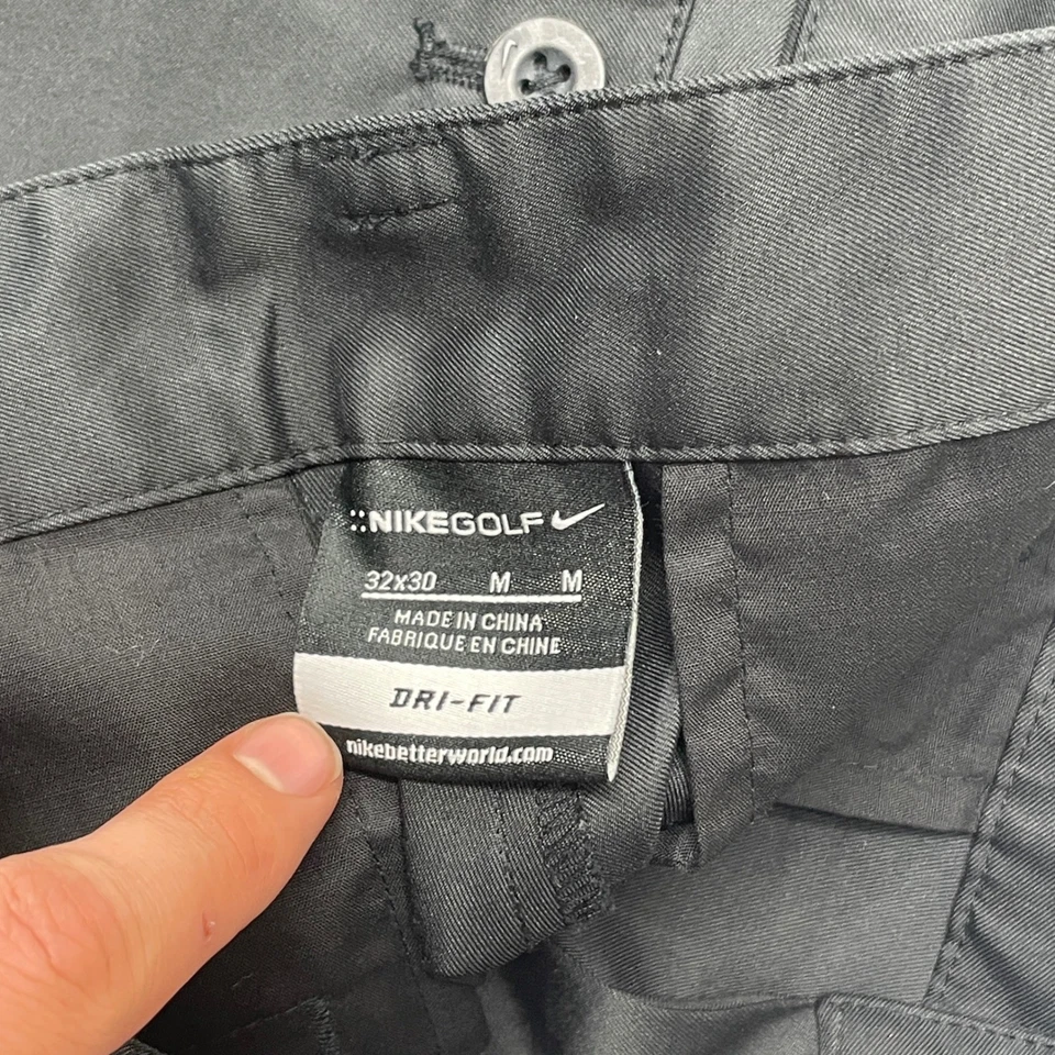 耐克高尔夫 Dri-Fit 男式高尔夫裤黑色 32x30 码运动版型性能 — 第 2/4 张图片