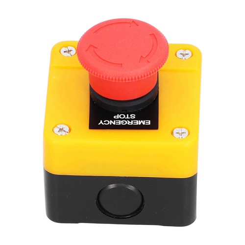 Emergency Stop Button 10A Waterproof 1NO 1NC Red Mushroom Elevator Emergency - Picture 10 of 12