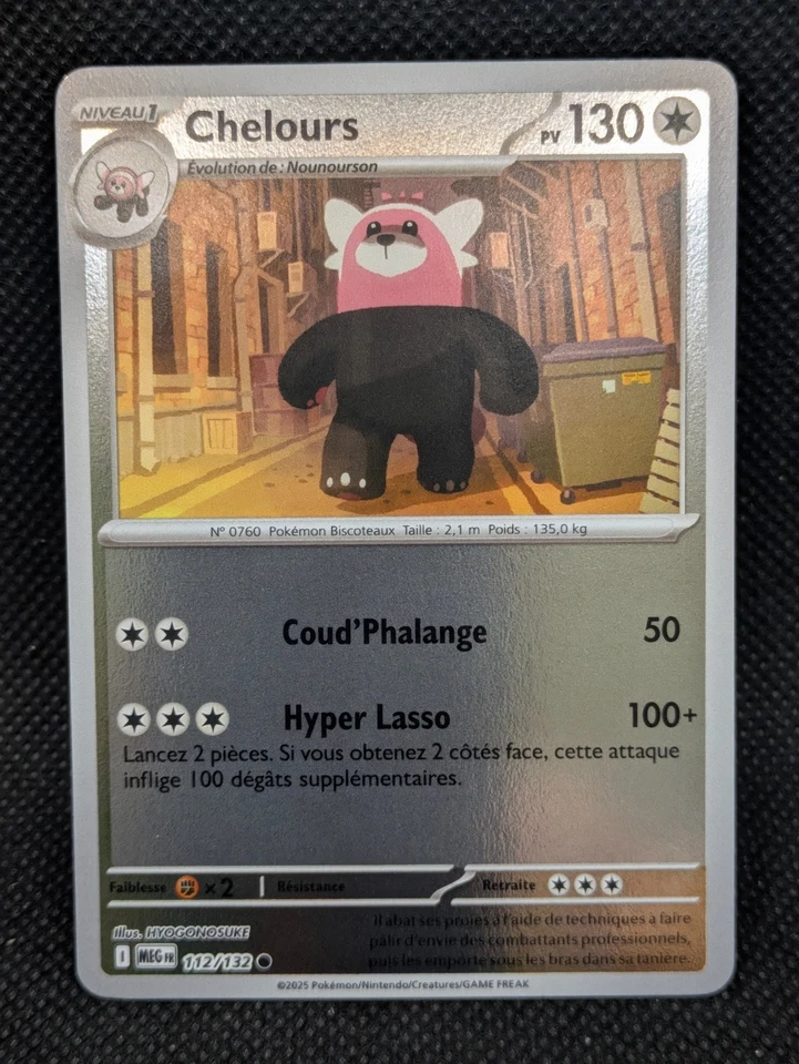Carte Pokemon CHELOURS Méga Evolution REVERSE - MEG FR - 112/132 - Neuf - Photo 1/1
