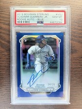 2019 Bowman Sterling Auto Vladimir Guerrero Jr. Blue Refractor /25 Pop 6 PSA 10