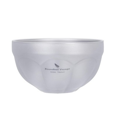 Boundless Voyage Titanium Double Walled Camping Bowls Rice Soup Oatmeal Yogur...