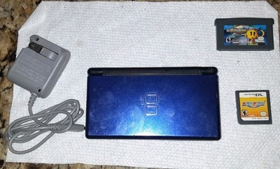 Nintendo Ds Lite (2 Games And Charger Included) - Used, Repairable, For Parts.
