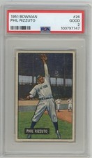 1951 Bowman Card #26 Phil Rizzuto New York Yankees NICE CENTERED  PSA 2 HOF