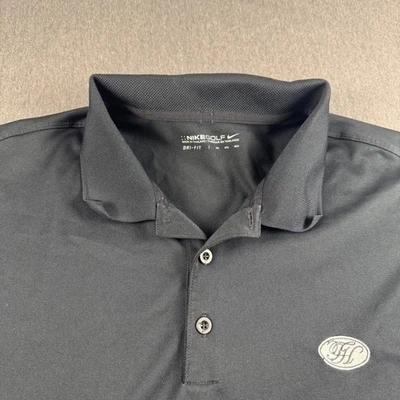 Nike Golf Mens 3XL Black Dri-FIT Polo Shirt Cox Business Logo Short Sleeve 3XL - Image 1 of 4