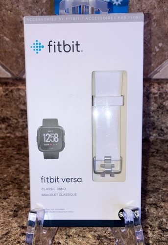 Fitbit Versa FB166ABWTS Versa Classic Band White Small New
