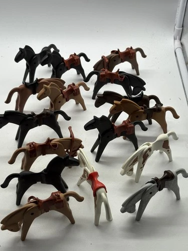 Playmobil Horse Lot of 15 Horses VTG Accessories