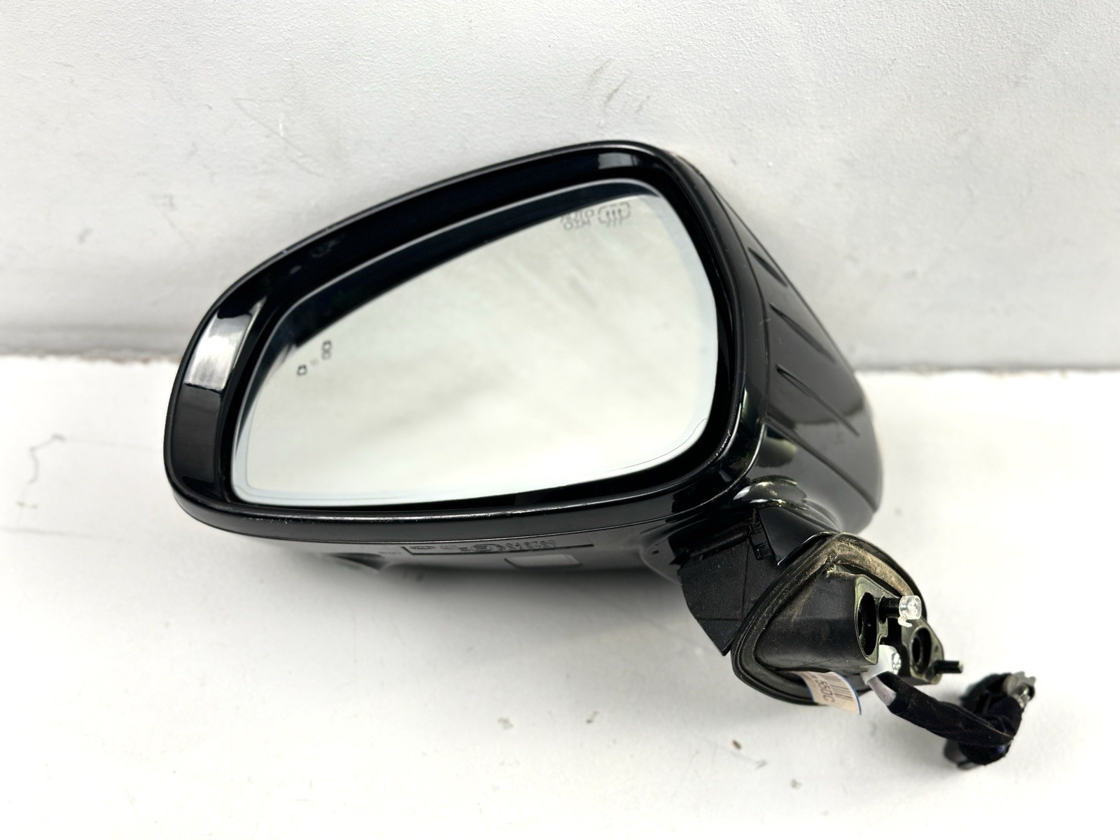 2019-2021 KIA STINGER Left Driver Side Door Mirror Black Chrome OEM W CAMERA
