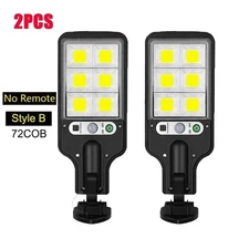 LED Solar Outdoor street Light Motion Sensor Remote Control Garden Gift