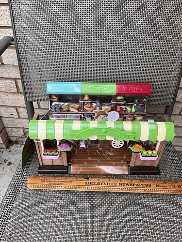 Li'l Woodzeez Hoppin' Farmers Market Little Stand 55 Food Store Basket Flowers - Picture 5 of 6