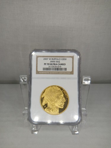 2007 W Gold US $50 American Buffalo 1 OZ Proof NGC PF 70 Ultra Cameo - Picture 1 of 4