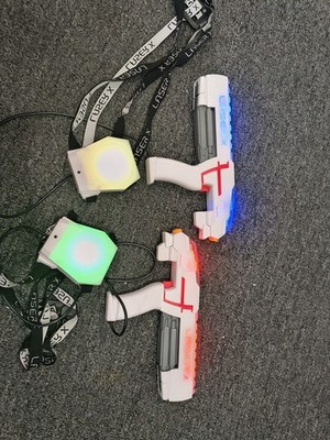 Laser X Two Player Revolution Double Blasters Battery Operated Laser Tag Gaming