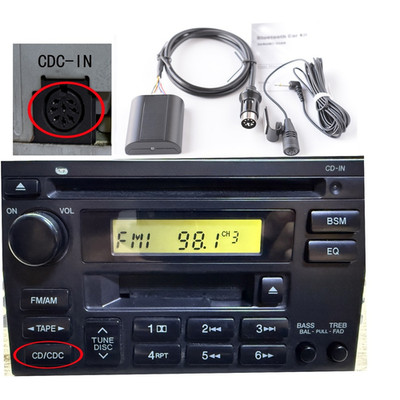 BT AUX Input Device for Hyundai Factory Radio with AVRCP Track Control and Mic