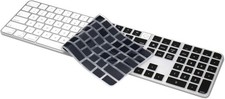 Black Ultra-Thin Silicone Keyboard Skin for Magic Keyboard - 2023-2021 Models