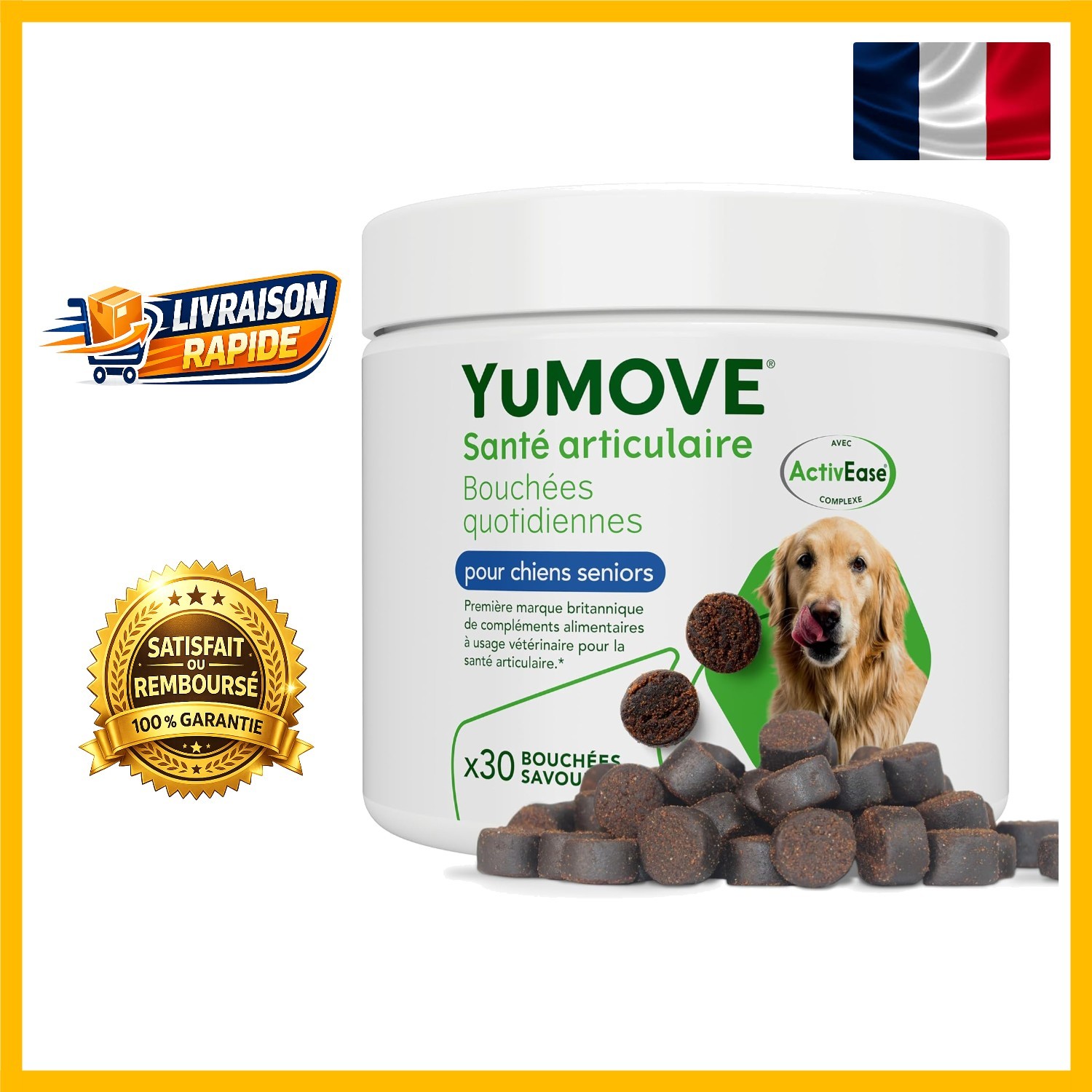 YuMOVE Arthrose pour les balades sereines de votre grand chien de 8 ans et plus
