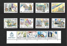 Vatican Série complète P.A 75/82 + 1 bande du C 756  XX TTB voir descriptif