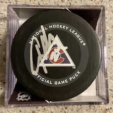 Claude Lemieux AUTO SIGNED Colorado Avalanche Official Hockey Game Puck- BAS COA
