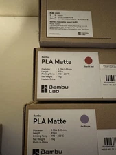 2x Bambu Labs PLA Matte Plus Free Spool