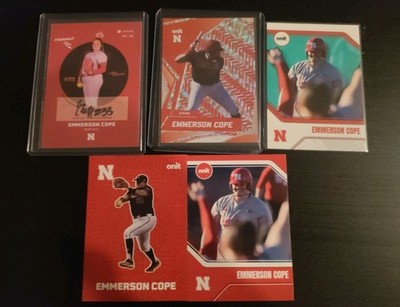 2025 ONIT Nebraska Softball on card AUTO #S-8 Emmerson Cope 37/55 and inserts