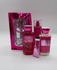 Bath & Body Works PERFECT IN PINK Body Mist,Lotion, Wash, Hand Cream Gift set