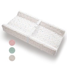 Organic Cotton Contoured Baby Changing Pad w/Waterproof Foam Mattress, Includ...