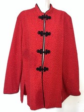 VTG R&M Richards Karen Kwong Red Black Velvet...