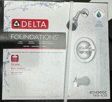 Delta Foundations Single-Handle 1-Spray Tub and Shower Faucet in Brushed Nickel