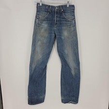 Vintage Levis Engineered Jeans Mens 28x32 Blue Twisted Button Fly Medium Wash