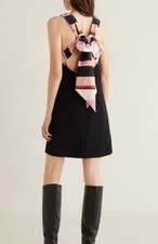 Mango Black Mini Dress With Colorful Bow Size M NWT ❤️🔥Ready To Ship❤️🔥