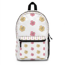 Floral Print Backpack, Trendy School Bag, Travel Tote, Gift for Her, ... 