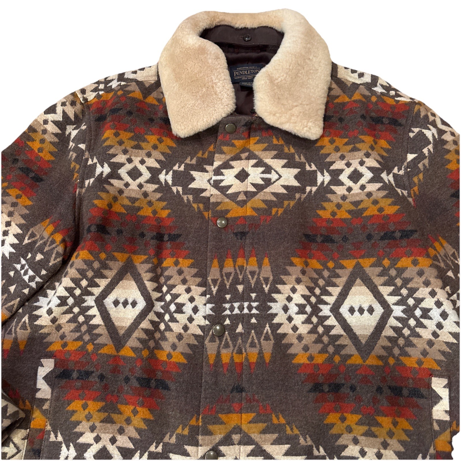 Pendleton Silverton Removable Shearling Collar So… - image 1