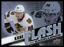 Patrick Kane 2015-16 UD Overtime Flash of Excellence Card Chicago Blackhawks