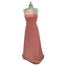 00183 Dressy Collection Strapless Maxi Dress Pink size 10 formal prom evening 90