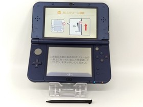 B6057 Nintendo new 3DS LL XL console Metallic Blue Japan w/box pen manual