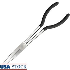 11 Inch Extra Long Reach Needle Nose Pliers Garage Auto Jewelry Craft Work New
