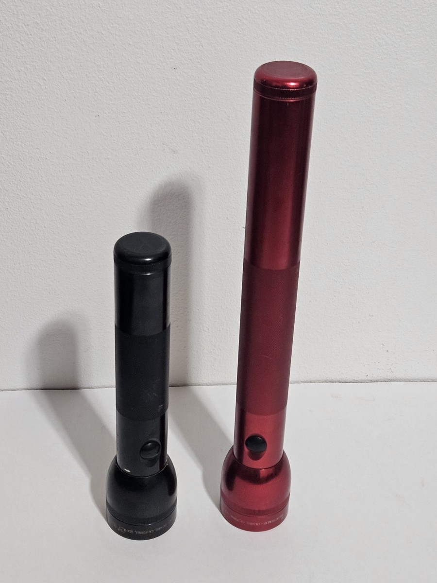 Lampe Maglite 3 Piles D Vintage Rouge – Alu, USA, 12 3/4 Pouces
