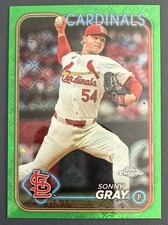 2024 Topps Chrome Logofractor Edition - Sonny Gray #143 Green Refractor /99