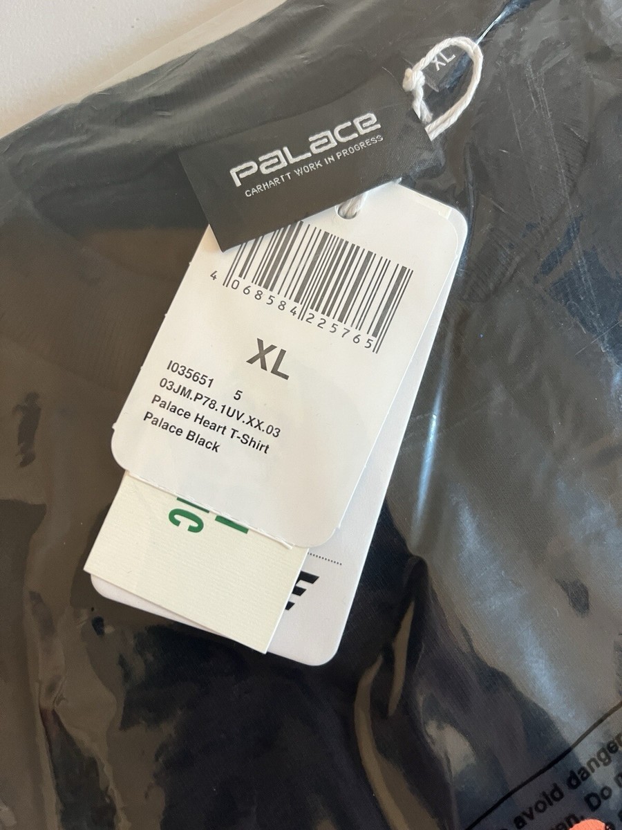 Palace x Carhartt WIP Heart T-Shirt 'Black' XL Brand New | eBay