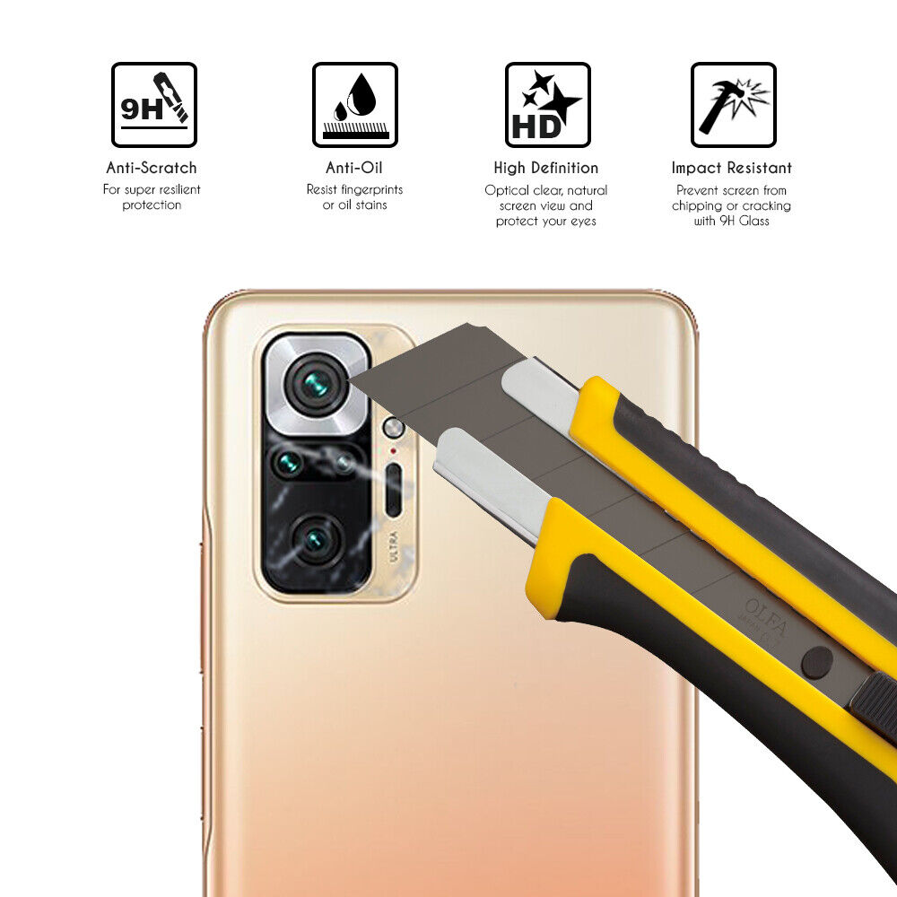 Protector Cristal Templado lente camara Xiaomi Redmi Note 10 Pro / Pro...