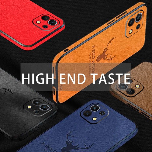 For iPhone 16 15 14 Pro Max 12 11 13 X Elk Deer Leather Silicone Soft Case Cover - Picture 11 of 18