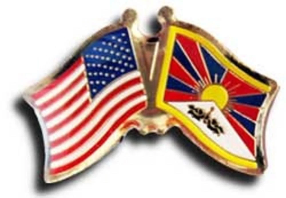 Wholesale Pack of 12 USA American Tibet Friendship Flag Hat Cap lapel Pin