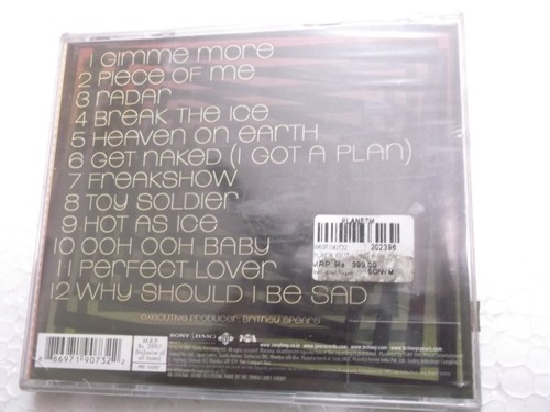 Britney Spears Blackout CD 2007 gimme more radar RARE INDIA HOLOGRAM NEW sticker - Picture 2 of 2