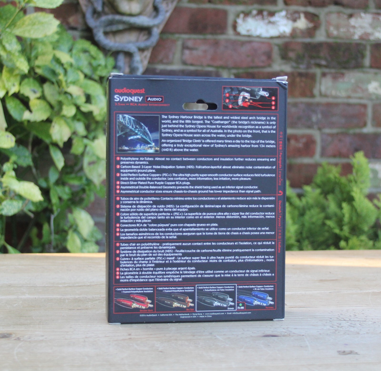 AudioQuest Sydney Interconnect Cable 3.5mm to RCA (3m) New open box RRP