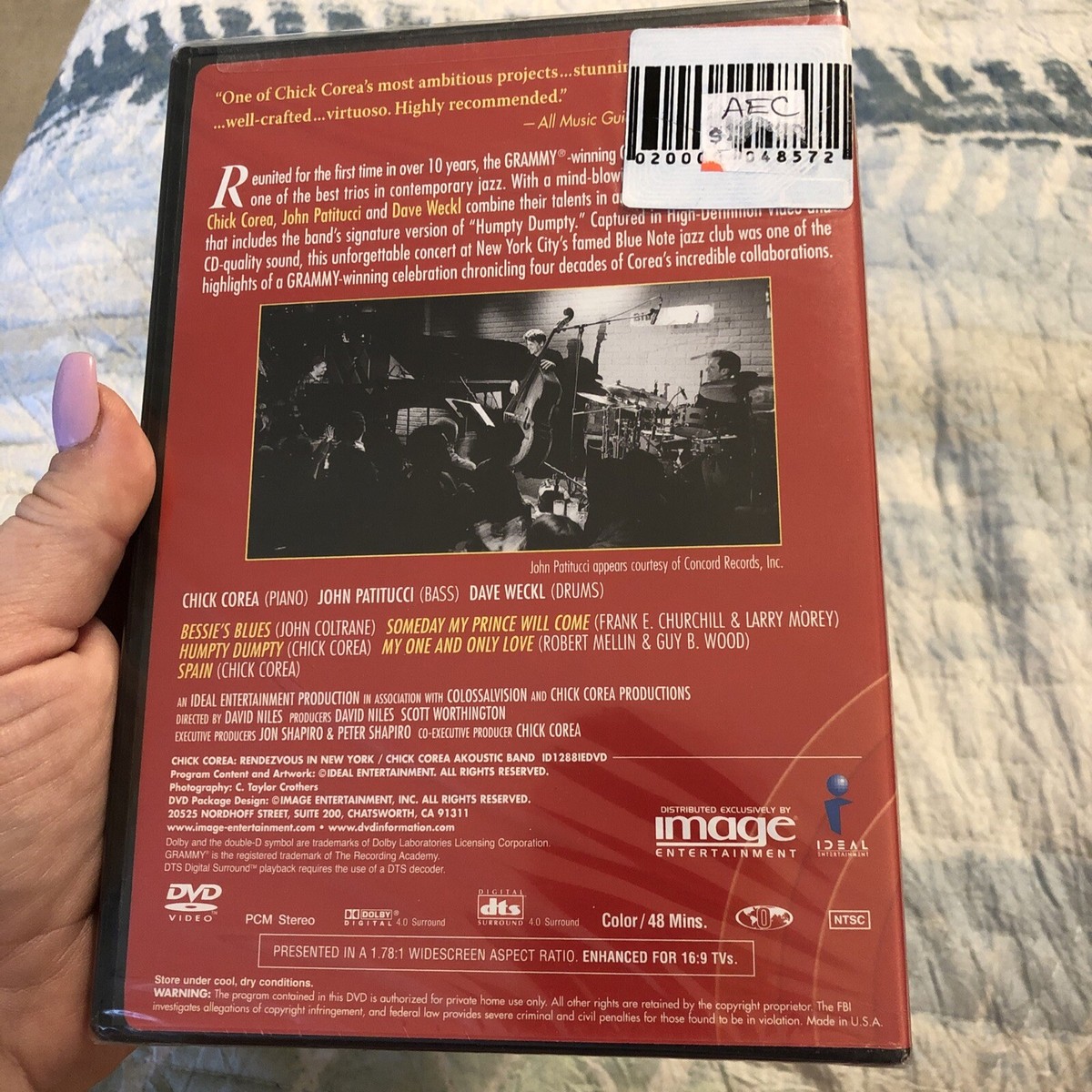 NEW** Chick Corea's Akoustic Band - Rendezvous in New York (DVD