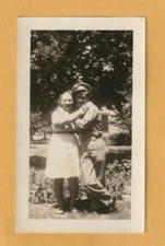 Vintage Photograph, Happy Reunion, Military Soldier and Mother