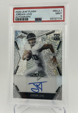 2020 Leaf Flash Jordan Love Autograph Auto Card PSA Graded Mint 9 Ba-JL1