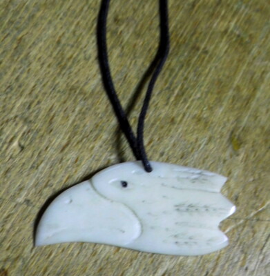 Halskette ADLER Anhänger Necklace Bone Eagle Pendant Western Indianer