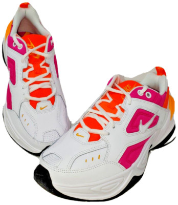 Nike Women's Size 8.5 M2K Tekno White Laser Fuchsia AO3108-104 Sneakers