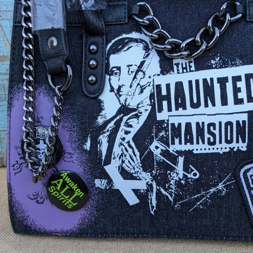 Bolso de Mano Haunted Mansion 2021 Disney Loungefly Madame Leota Hatbox Ghost Nuevo con Etiquetas GITD Foto 2 de 4